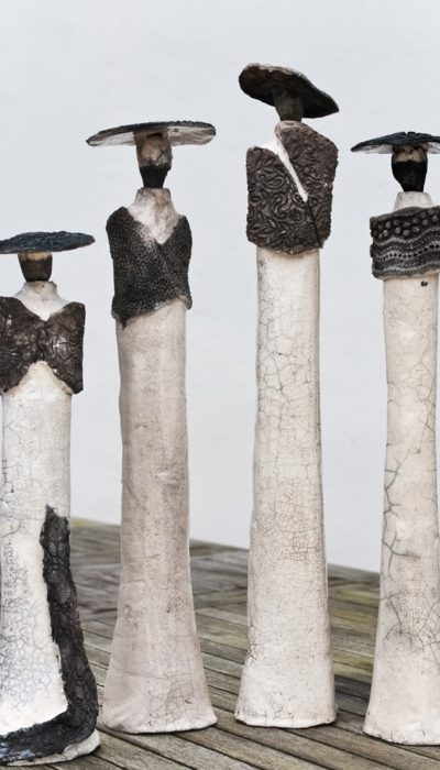 sculpture raku defilé haute couture